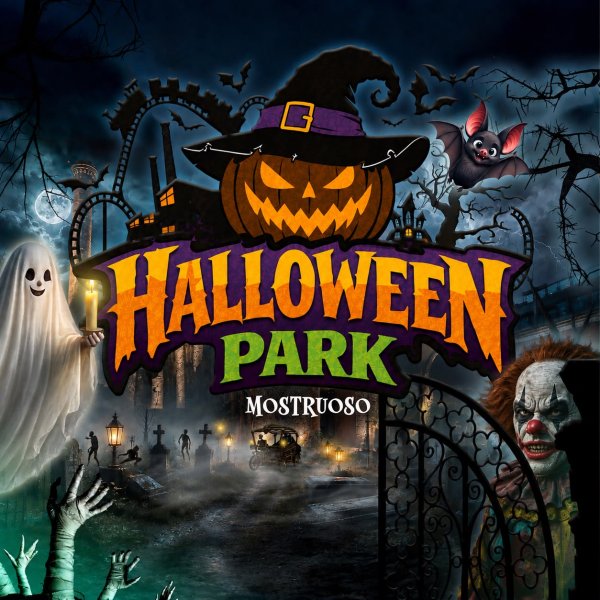 Locandina ufficiale: Halloween Park 2026 — Le Ciminiere